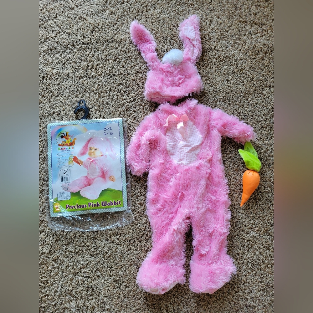 Pink Rabbit Costume 6-12 Months